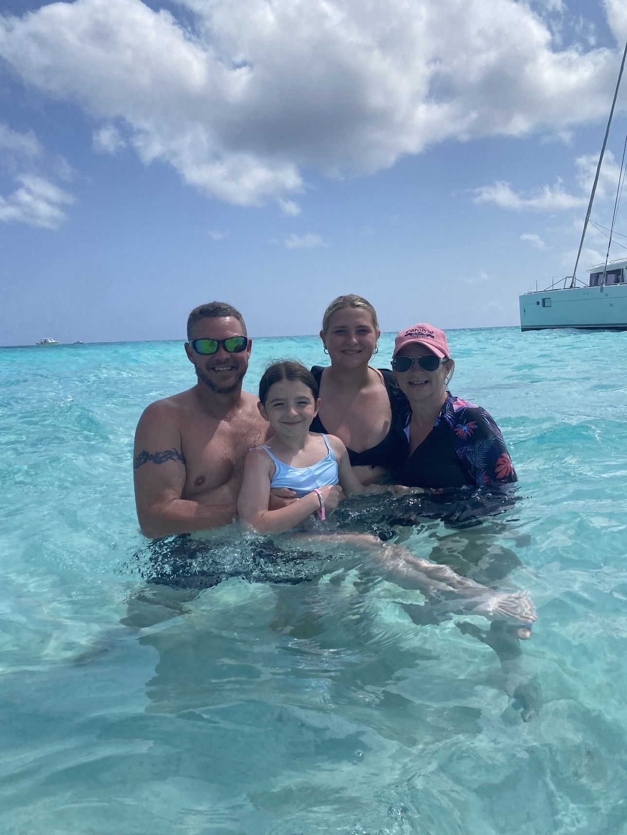Kara Daigle on a Family Tropical Vacation Tammy Baker traveling in Santorini, Greece