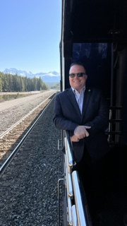 image3 Brian McGee enjoying a scenic train journey